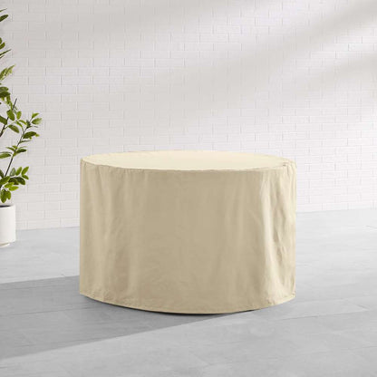 Crosley Furniture - Round Outdoor Dining Table Furniture Cover Tan - CO7512-TA veiw 2