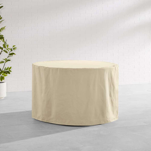 Crosley Furniture - Round Outdoor Dining Table Furniture Cover Tan - CO7512-TA veiw 2