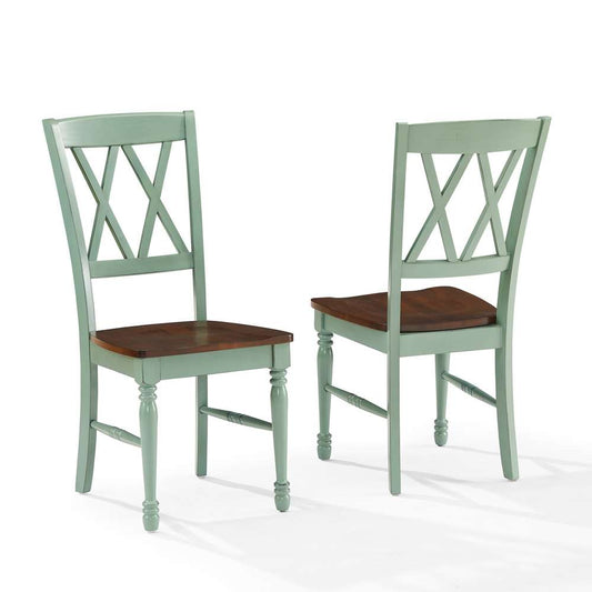 Crosley Furniture - Shelby 2-Piece Dining Chair Set Distressed Teal - 2 Chairs - CF501018-TL veiw 1