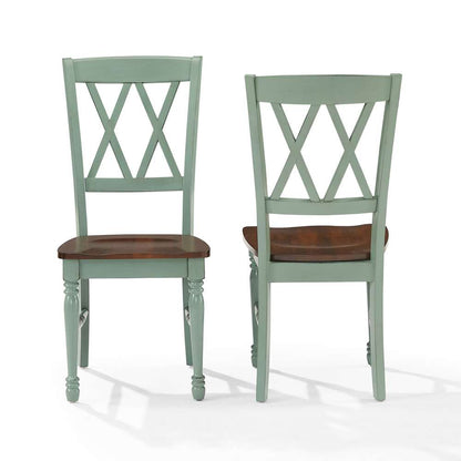 Crosley Furniture - Shelby 2-Piece Dining Chair Set Distressed Teal - 2 Chairs - CF501018-TL veiw 6