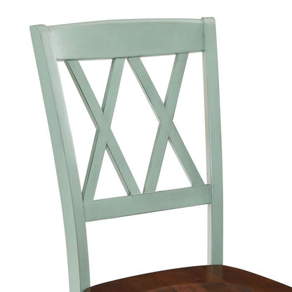 Crosley Furniture - Shelby 2-Piece Dining Chair Set Distressed Teal - 2 Chairs - CF501018-TL veiw 8