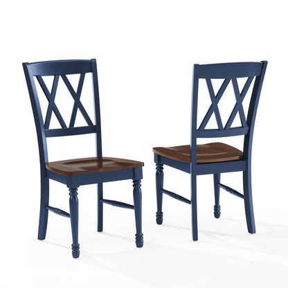 Crosley Furniture - Shelby 2-Piece Dining Chair Set Navy - 2 Chairs - CF501018-NV veiw 1