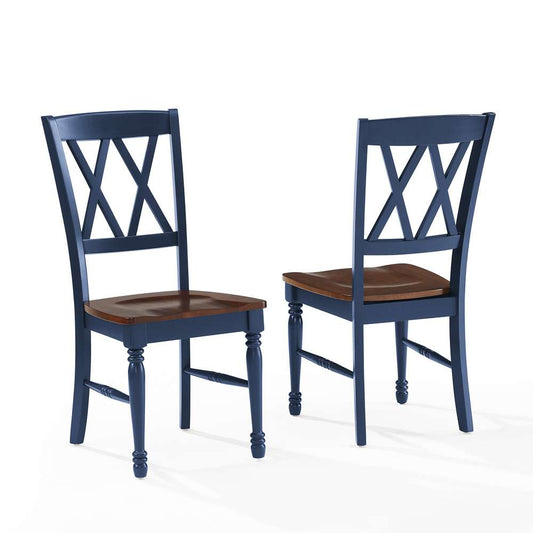 Crosley Furniture - Shelby 2-Piece Dining Chair Set Navy - 2 Chairs - CF501018-NV veiw 1