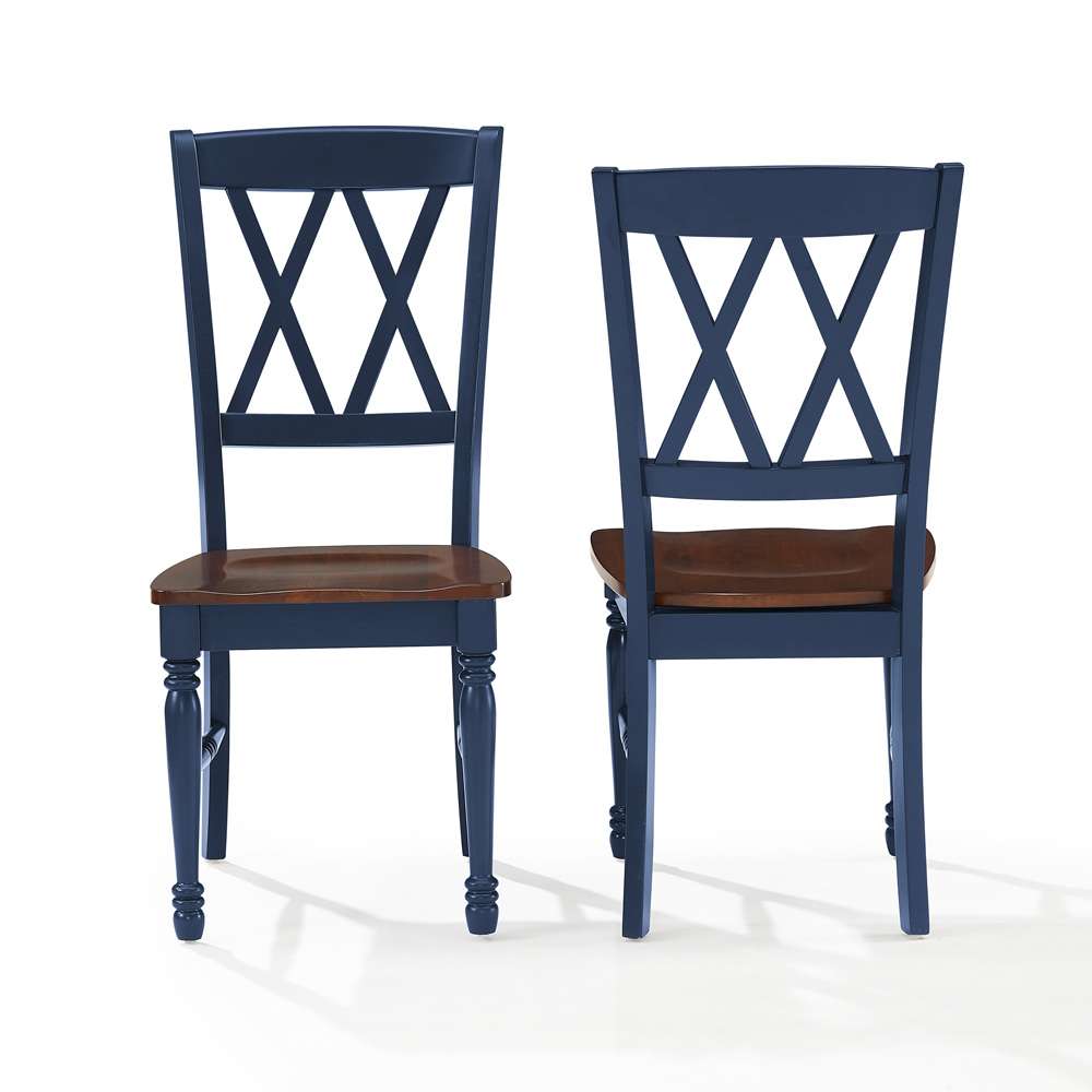 Crosley Furniture - Shelby 2-Piece Dining Chair Set Navy - 2 Chairs - CF501018-NV veiw 6