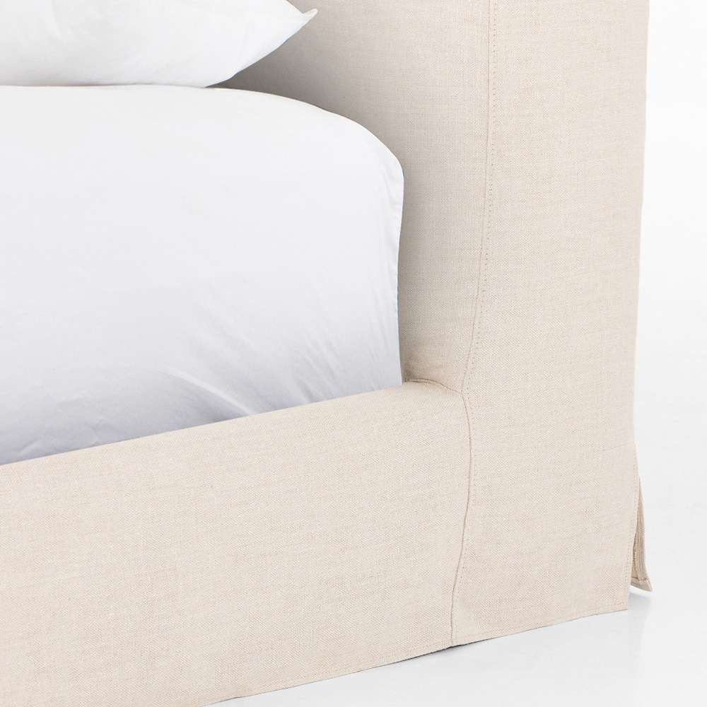 Four Hands - Aidan King Slipcover Bed - Brussels Natural - 234707-001 veiw 6