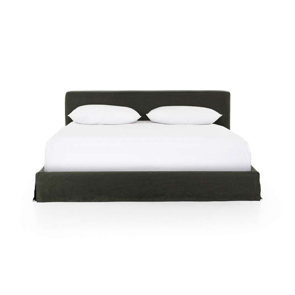 Four Hands - Aidan King Slipcover Bed - Brussels Pine - 234707-007 veiw 2