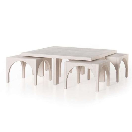 Four Hands - Amara Coffee Table - Off White Oak - 224822-001 veiw 2