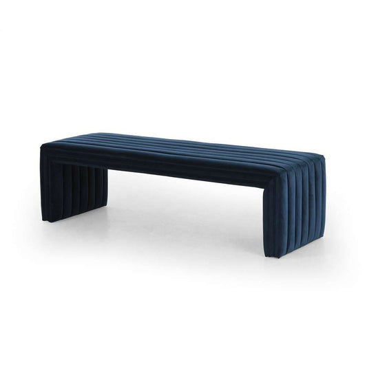 Four Hands - Augustine Bench - Sapphire Navy - 230152-003 veiw 1