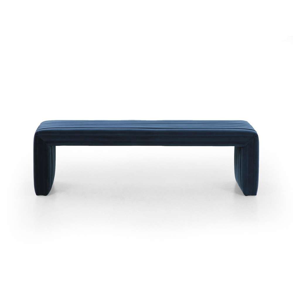 Four Hands - Augustine Bench - Sapphire Navy - 230152-003 veiw 3