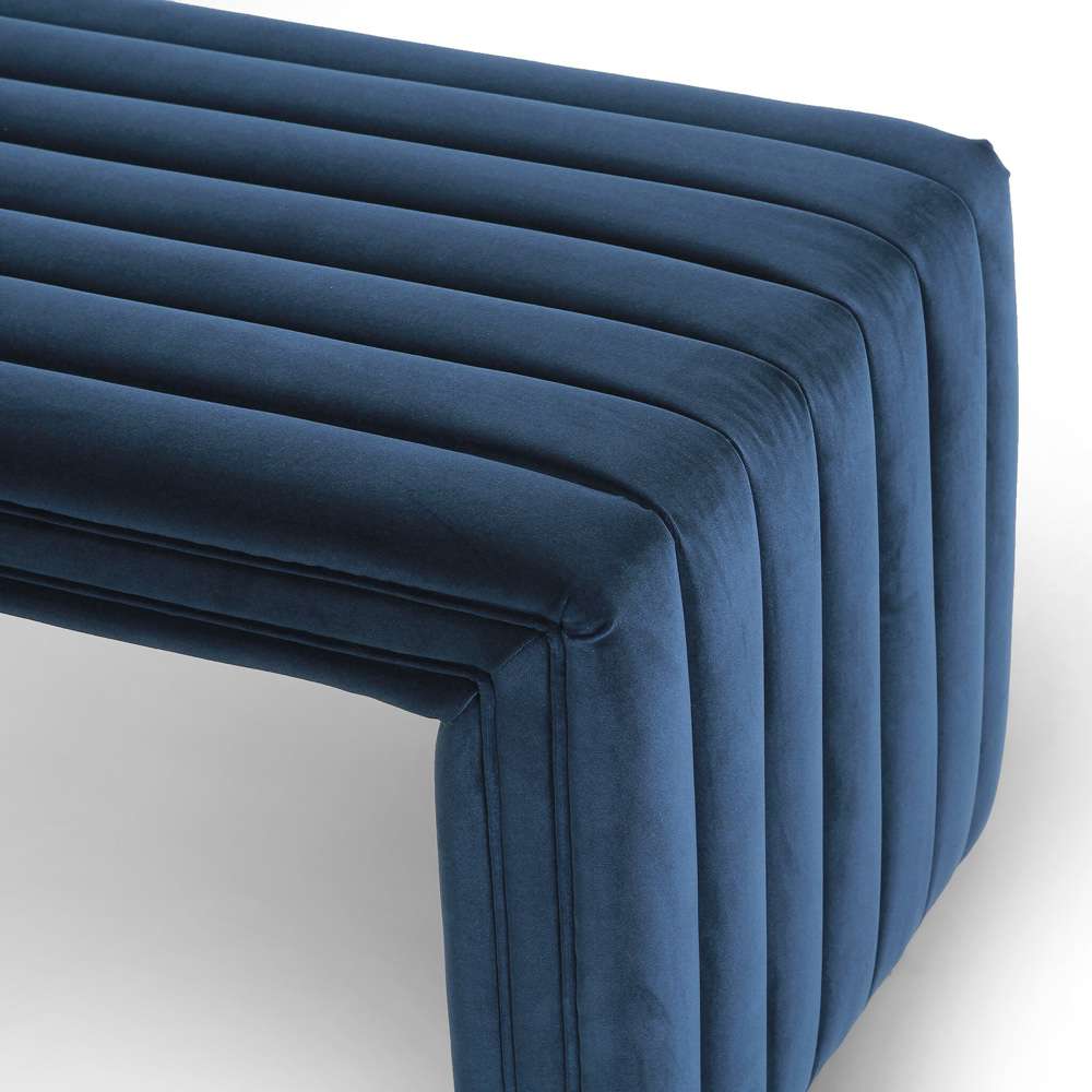Four Hands - Augustine Bench - Sapphire Navy - 230152-003 veiw 6