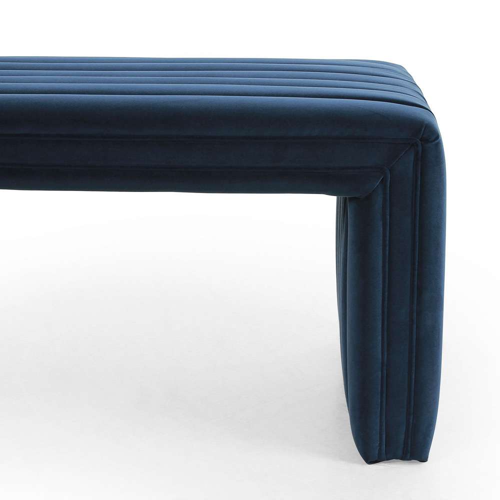 Four Hands - Augustine Bench - Sapphire Navy - 230152-003 veiw 8