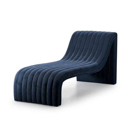 Four Hands - Augustine Chaise Lounge - Sapphire Navy - 229871-001 veiw 1