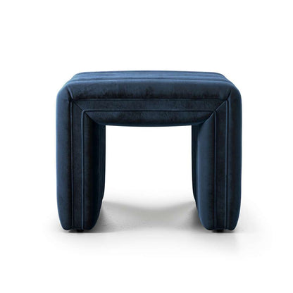 Four Hands - Augustine Ottoman-21in - Sapphire Navy - 108563-005 veiw 2