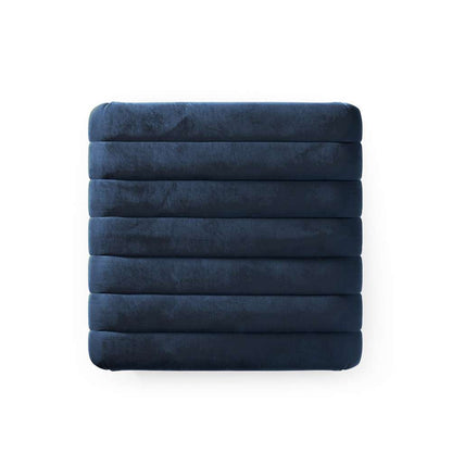 Four Hands - Augustine Ottoman-21in - Sapphire Navy - 108563-005 veiw 6