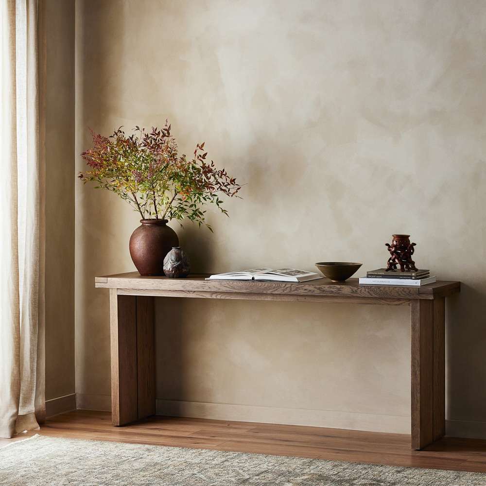 Four Hands - Bennett - Warby Console Table - Worn Oak Veneer - 235177-002 veiw 10
