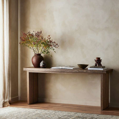 Four Hands - Bennett - Warby Console Table - Worn Oak Veneer - 235177-002 veiw 10