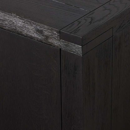 Four Hands - Bennett - Warby Media Console - Worn Black Oak - 236405-003 veiw 3