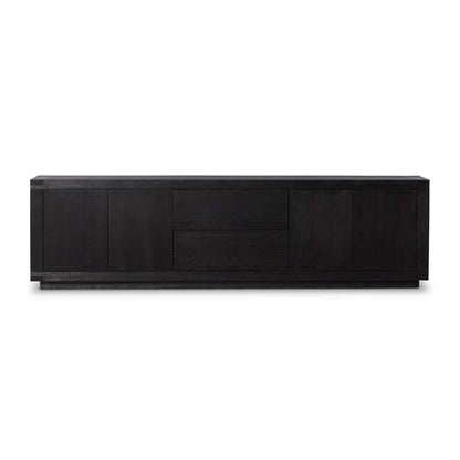 Four Hands - Bennett - Warby Media Console - Worn Black Oak - 236405-003 veiw 9