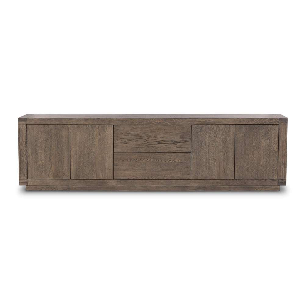 Four Hands - Bennett - Warby Media Console - Worn Oak - 236405-002 veiw 11