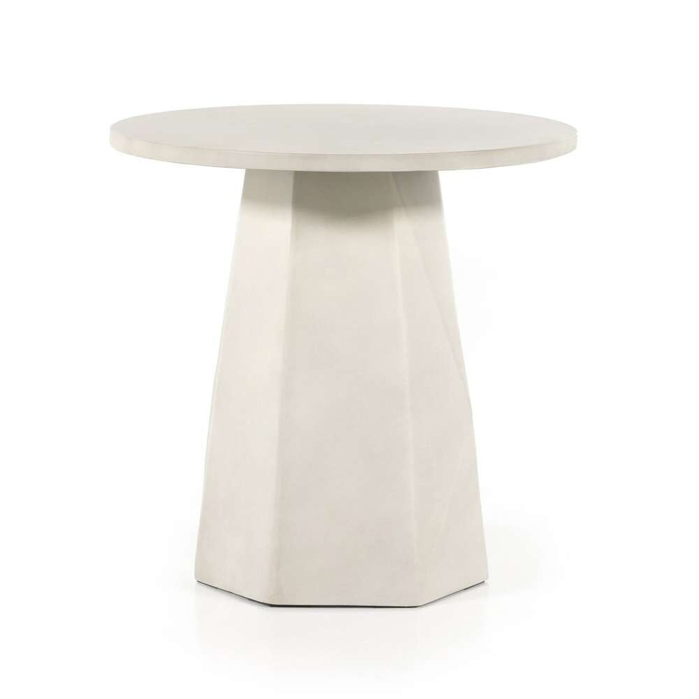 Four Hands - Bowman Outdoor End Table - White Concrete - 105430-003 veiw 2