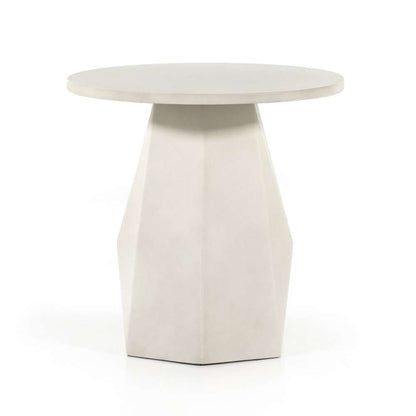 Four Hands - Bowman Outdoor End Table - White Concrete - 105430-003 veiw 3
