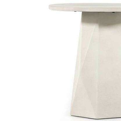 Four Hands - Bowman Outdoor End Table - White Concrete - 105430-003 veiw 5
