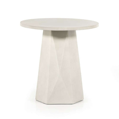 Four Hands - Bowman Outdoor End Table - White Concrete - 105430-003 veiw 6