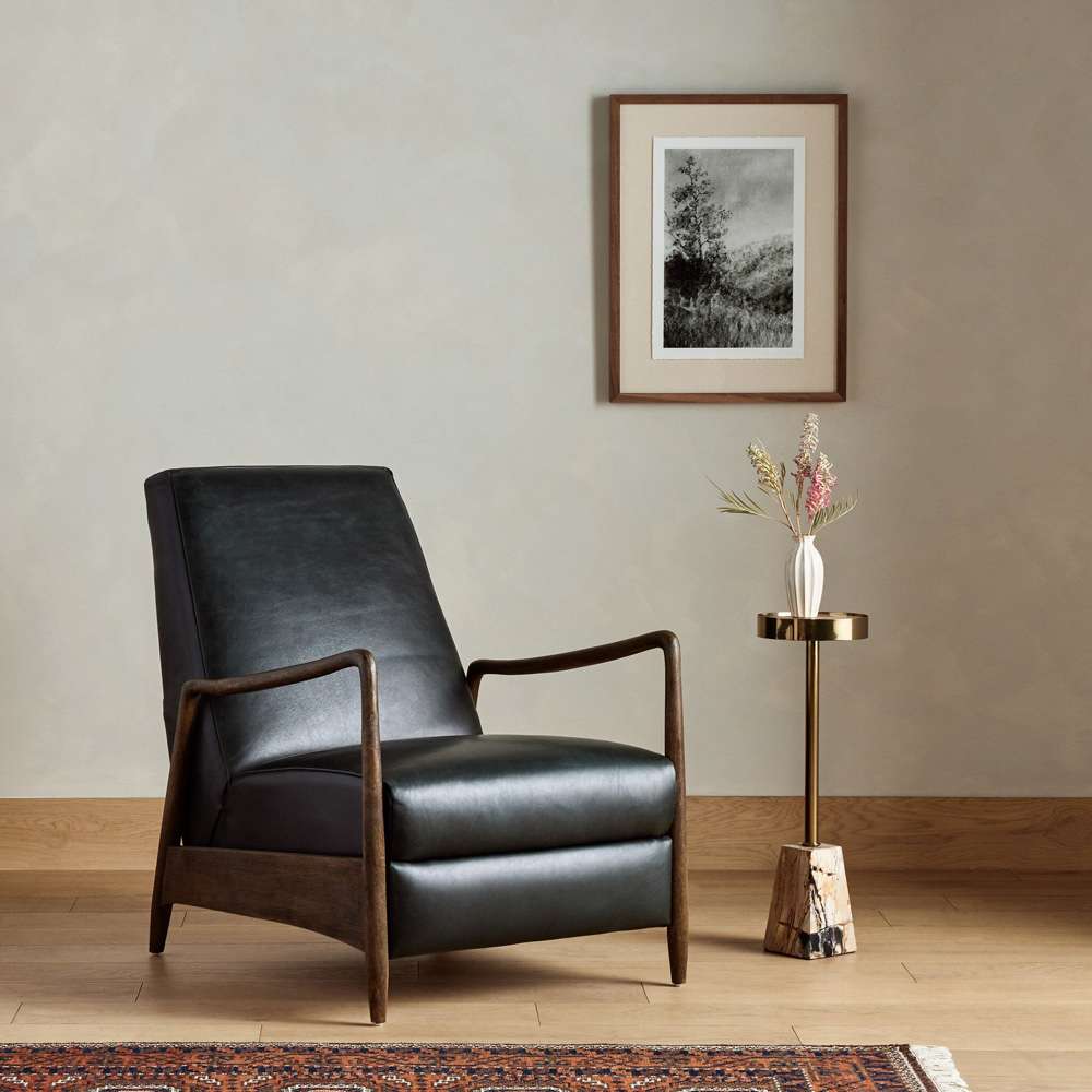 Four Hands - Braden Recliner - Dakota Black - 223406-001 veiw 4