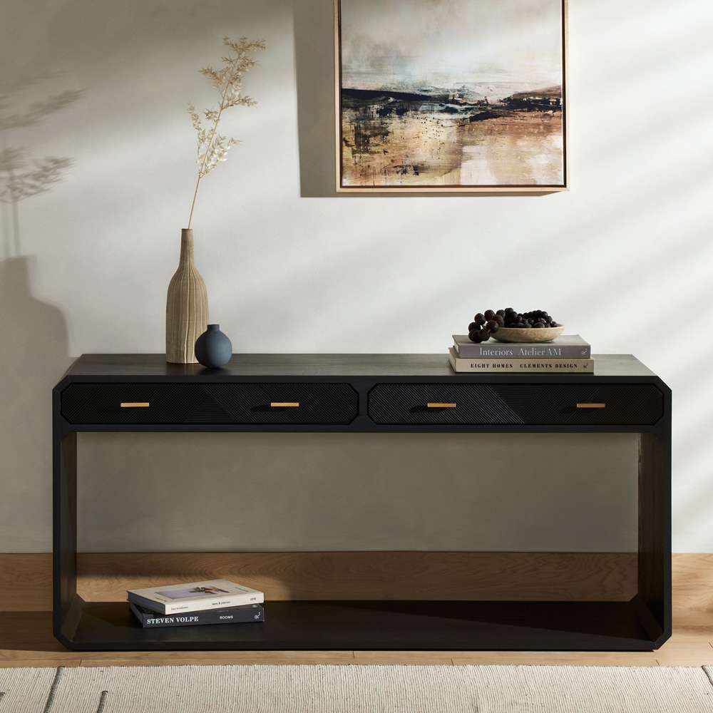 Four Hands - Caspian Console Table - Black Ash Veneer - 231408-002 veiw 3