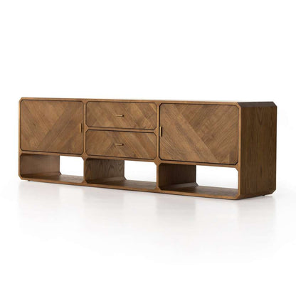 Four Hands - Caspian Media Console - Natural Ash - 231266-001 veiw 1