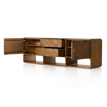 Four Hands - Caspian Media Console - Natural Ash - 231266-001 veiw 6