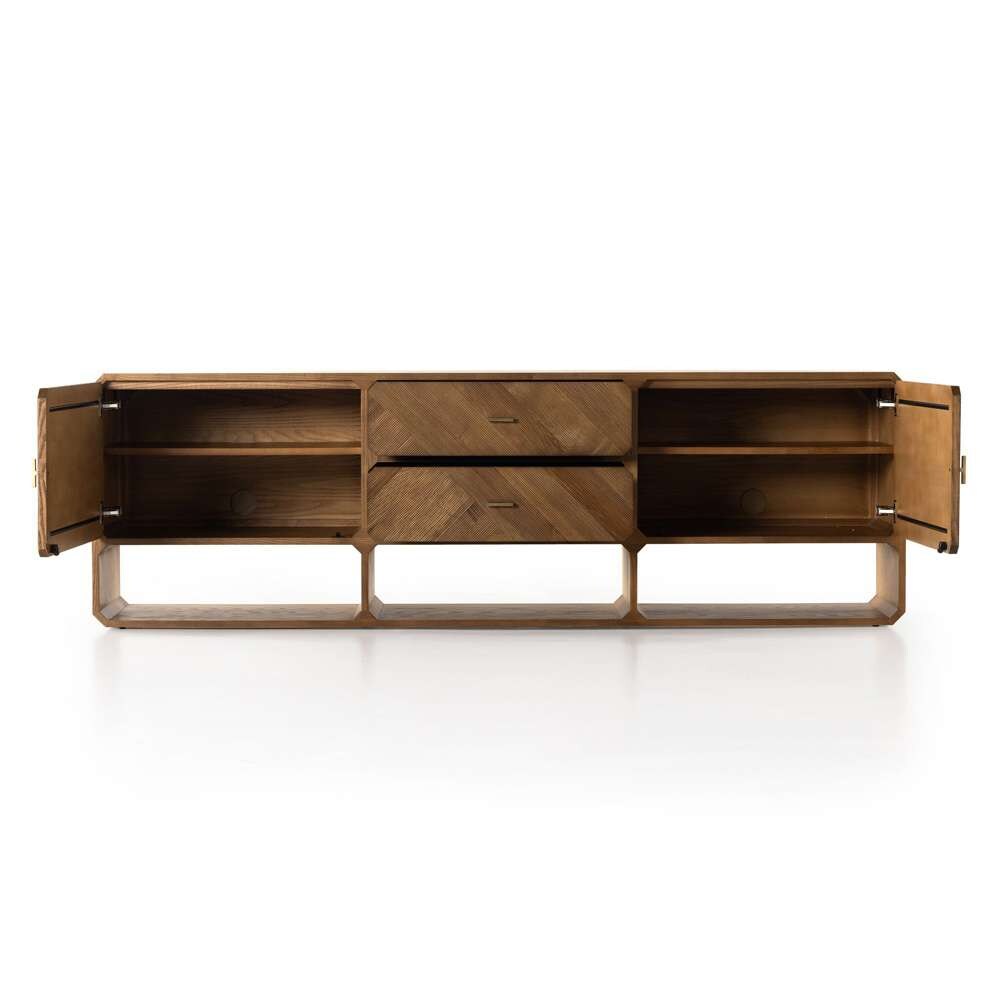 Four Hands - Caspian Media Console - Natural Ash - 231266-001 veiw 7