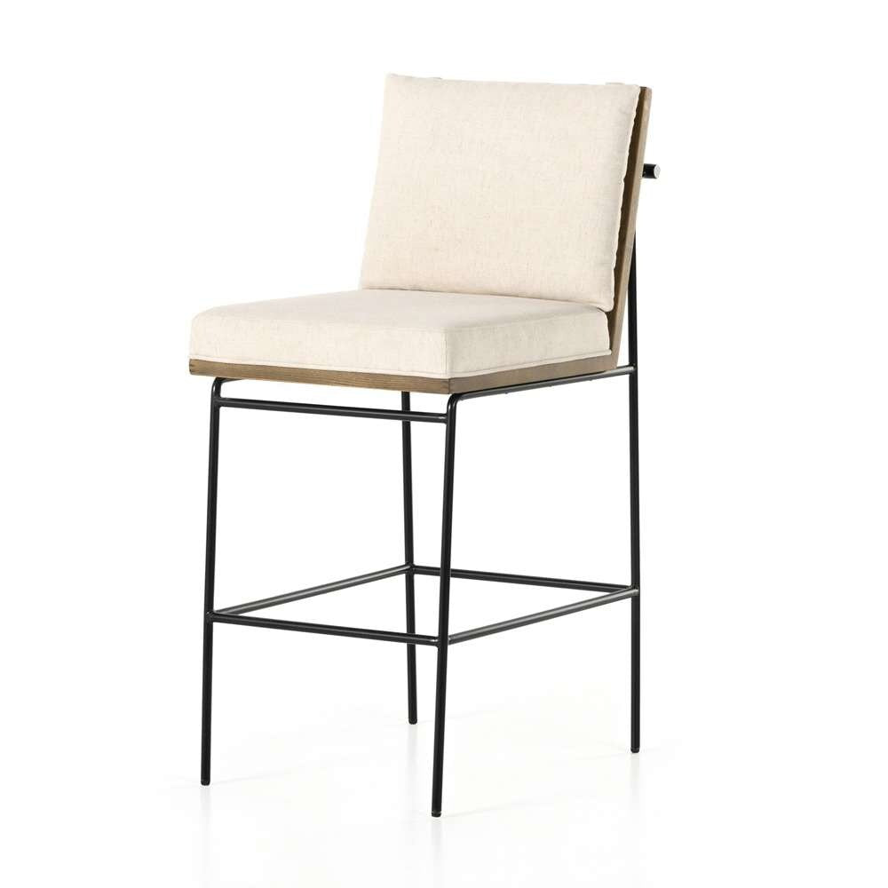 Four Hands - Crete Bar Stool - Savile Flax - 228057-009 veiw 1