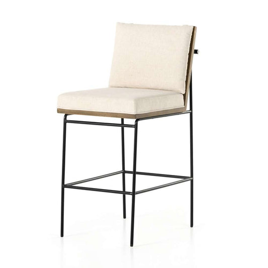 Four Hands - Crete Bar Stool - Savile Flax - 228057-009 veiw 1