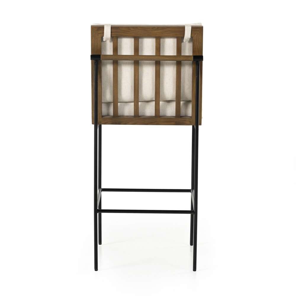 Four Hands - Crete Bar Stool - Savile Flax - 228057-009 veiw 3