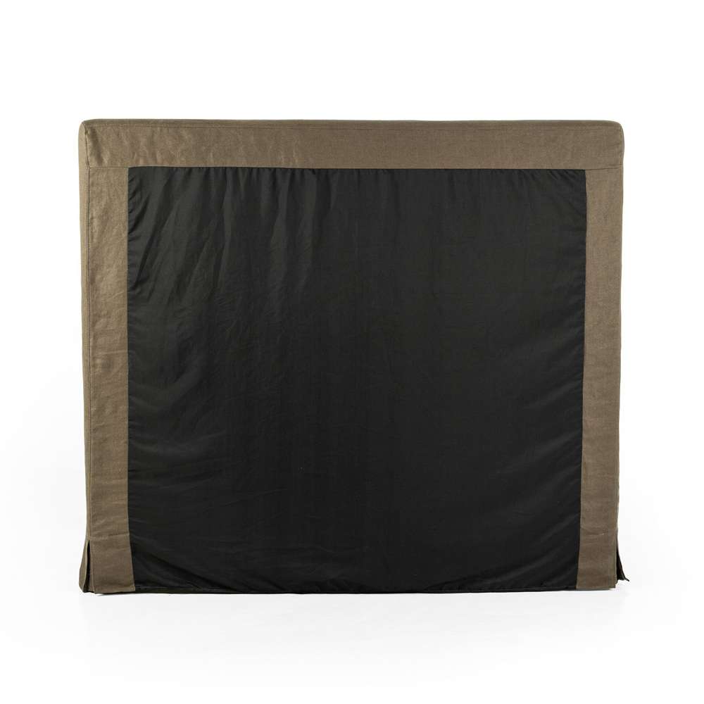 Four Hands - Daphne King Slipcover Bed - Brussels Coffee - 234702-010 veiw 4