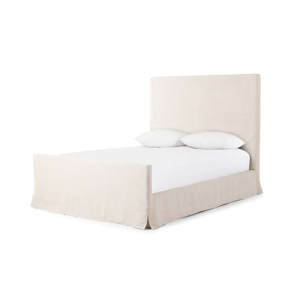 Four Hands - Daphne King Slipcover Bed - Brussels Natural - 234702-002 veiw 1