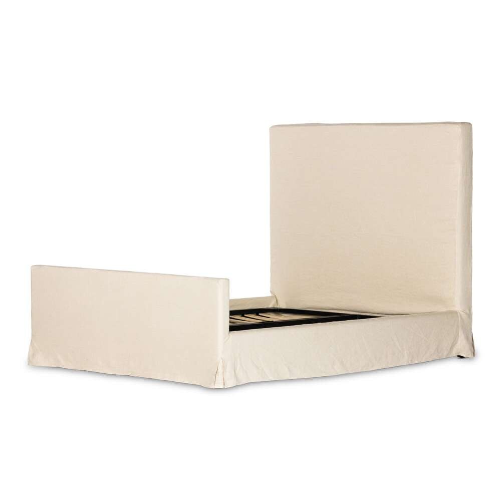 Four Hands - Daphne King Slipcover Bed - Brussels Natural - 234702-002 veiw 2