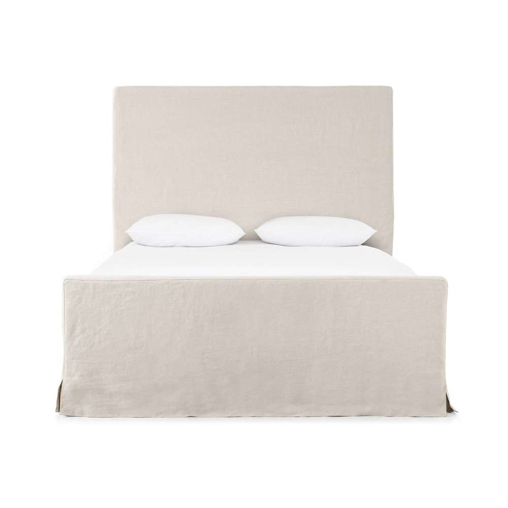 Four Hands - Daphne King Slipcover Bed - Brussels Natural - 234702-002 veiw 3
