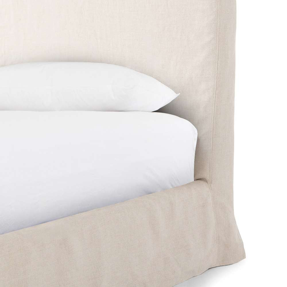 Four Hands - Daphne King Slipcover Bed - Brussels Natural - 234702-002 veiw 10