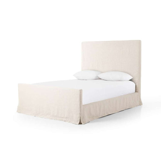 Four Hands - Daphne Queen Slipcover Bed - Brussels Natural - 234702-001 veiw 1