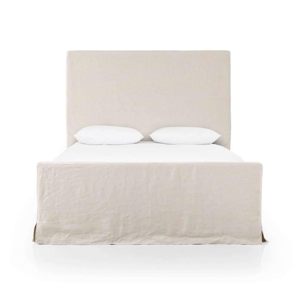 Four Hands - Daphne Queen Slipcover Bed - Brussels Natural - 234702-001 veiw 3