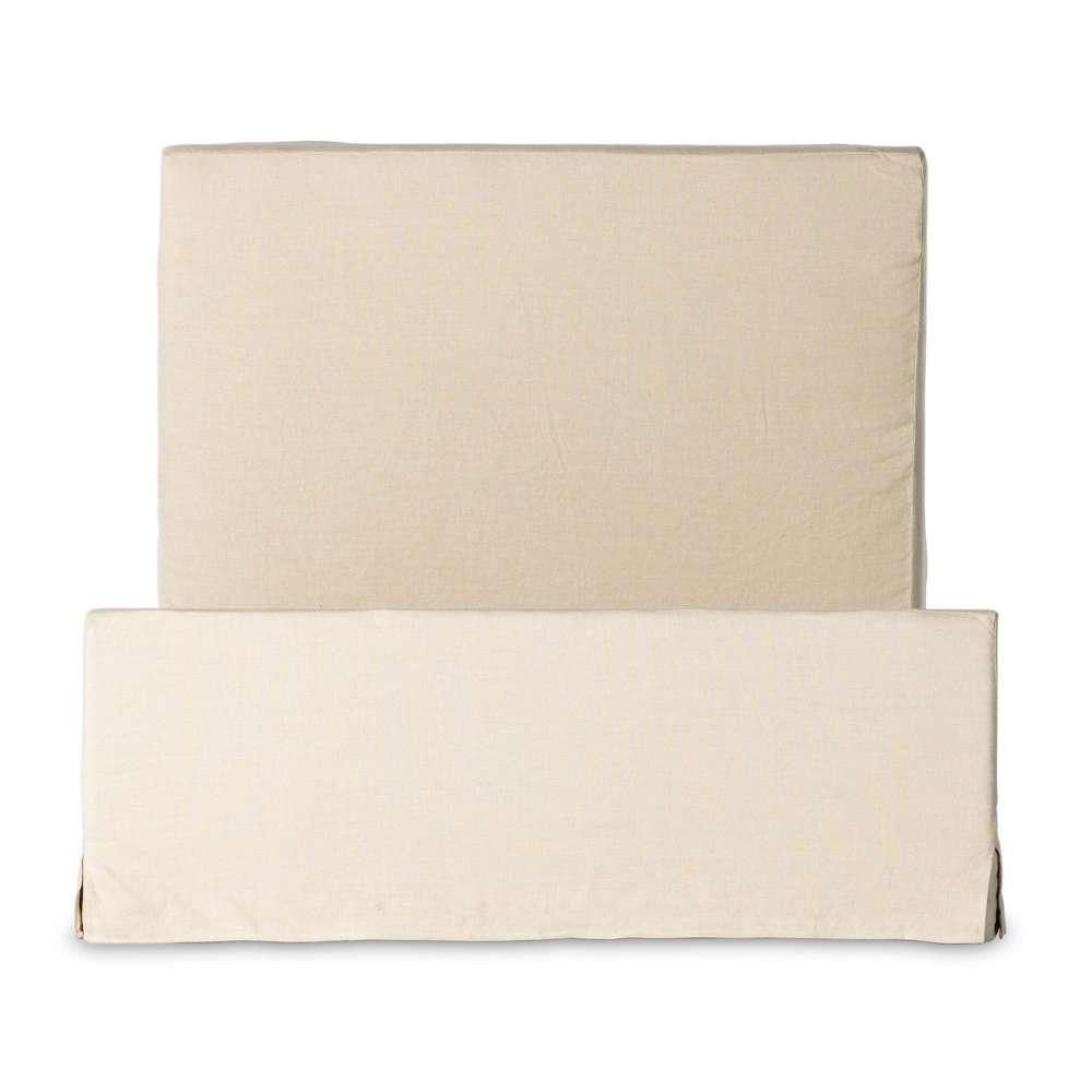 Four Hands - Daphne Queen Slipcover Bed - Brussels Natural - 234702-001 veiw 4