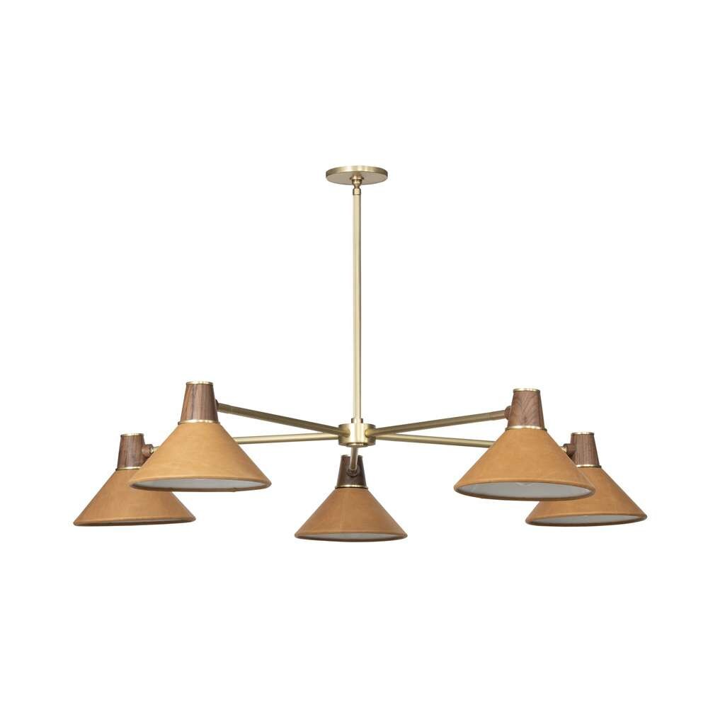 Four Hands - Deacon - Cullen Chandelier - Natural Walnut - 231907-001 veiw 1