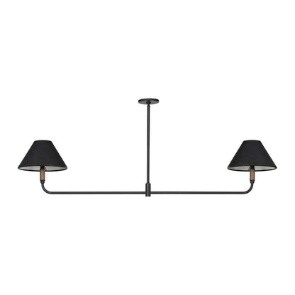 Four Hands - Deacon - Cullen Linear Double Pendant - Black - 233467-002 veiw 1