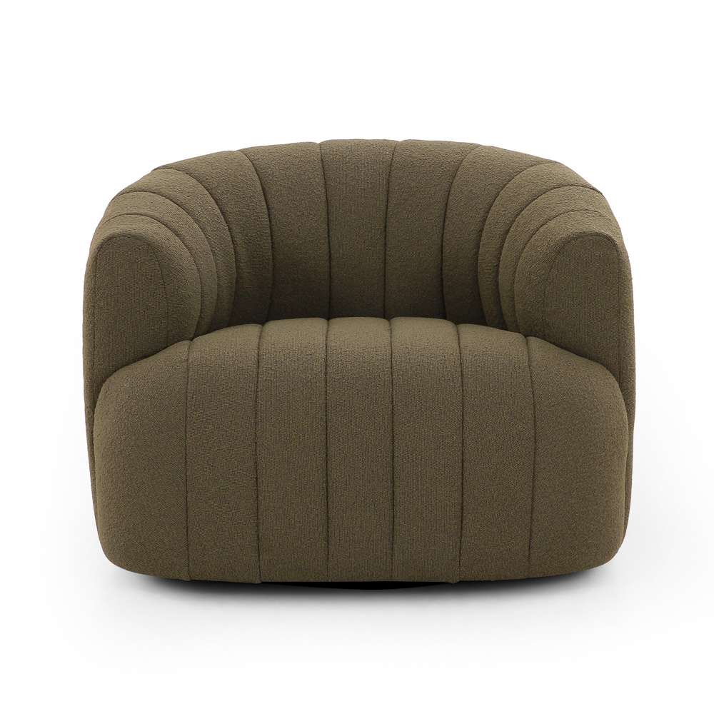 Four Hands - Elliana Swivel Chair - FIQA Boucle Olive - 235243-007 veiw 2