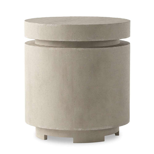 Four Hands - Falco - Higgins Outdoor Round Propane Enclosure Table - Natural Concrete - 243850-001 veiw 1