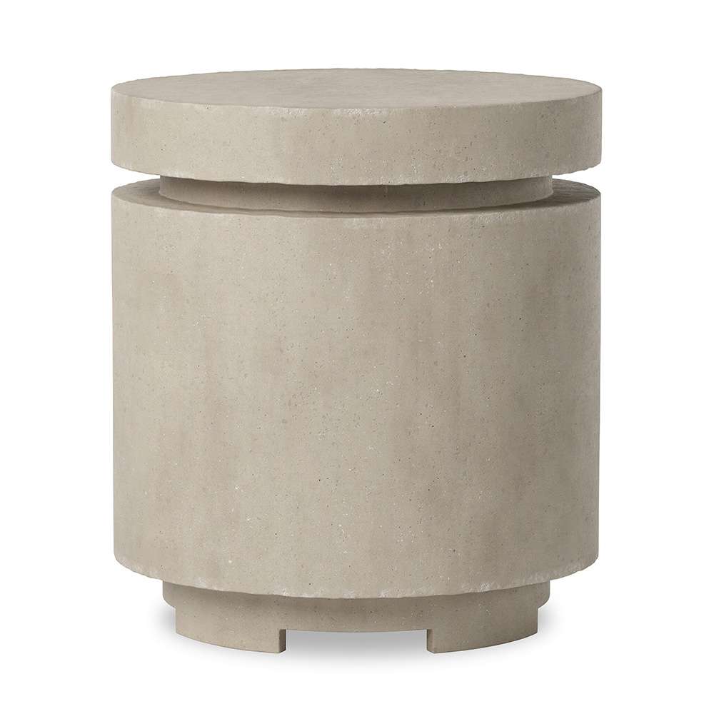 Four Hands - Falco - Higgins Outdoor Round Propane Enclosure Table - Natural Concrete - 243850-001 veiw 4