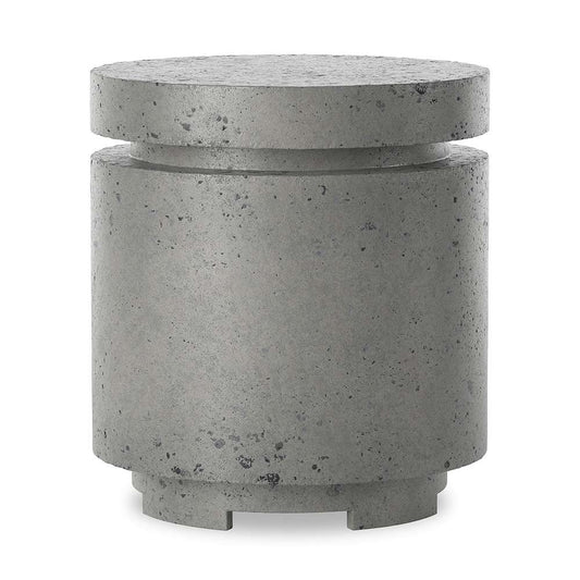 Four Hands - Falco - Higgins Outdoor Round Propane Enclosure Table - Pewter Concrete - 243850-002 veiw 4