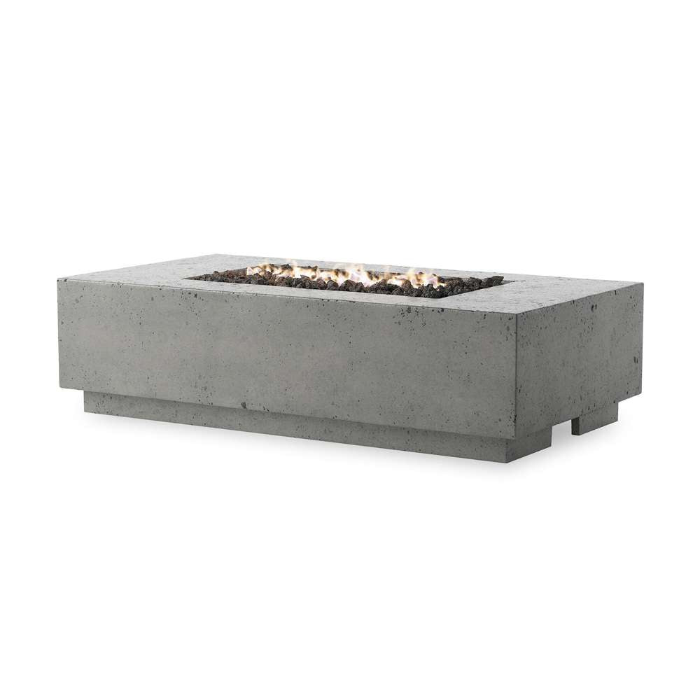Four Hands - Falco - Kenton Outdoor Fire Table - Pewter Concrete - Natural Gas - 243859-001 veiw 1
